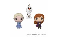 Genuine Disney Frozen 2 Elsa, Olaf & Anna EXC Pop! 3-Pack