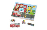 Sale Melissa & Doug Around the Fire Station Sound Puzzle - Wooden Peg Puzzle (8pc)