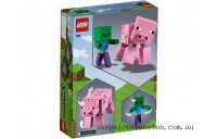 Special Sale LEGO Minecraft™ BigFig Pig with Baby Zombie