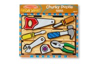 Sale Melissa & Doug Wooden Chunky Puzzles Set - Tools and Dinosaurs 14pc