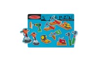 Sale Melissa & Doug Construction Tools Sound Puzzle - Wooden Peg Puzzle (8pc)