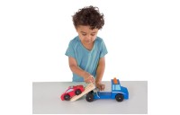 Outlet Melissa & Doug Flatbed Tow Truck Wooden Vehicle Set