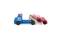 Outlet Melissa & Doug Flatbed Tow Truck Wooden Vehicle Set
