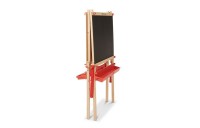 Outlet Melissa & Doug Deluxe Magnetic Standing Art Easel With Chalkboard, Dry-Erase Board, and 39 Letter and Number Magnets