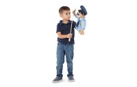 Sale Melissa & Doug Rescue Puppet Set - Police Officer and Firefighter