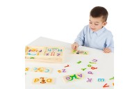 Outlet Melissa & Doug ABC Picture Boards - Educational Toy With 13 Double-Sided Wooden Boards and 52 Letters