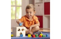 Outlet Melissa & Doug Shape Sorting Cube - Classic Wooden Toy With 12 Shapes