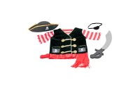 Outlet Melissa & Doug Pirate Role Play Costume Dress-Up Set With Hat, Sword, and Eye Patch, Adult Unisex, Black