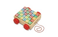 Outlet Melissa & Doug Classic ABC Wooden Block Cart Educational Toy With 30 Solid Wood Blocks