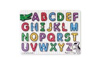 Outlet Melissa & Doug Wooden Peg Puzzles Set - Alphabet, Vehicles, and Shapes 42pc