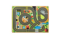 Outlet Melissa & Doug Jumbo Roadway Activity Rug With 4 Wooden Traffic Signs (79 x 58 inches)