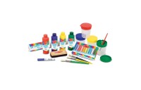 Outlet Melissa & Doug Easel Accessory Set - Paint, Cups, Brushes, Chalk, Paper, Dry-Erase Marker