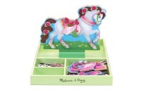 Discounted Melissa & Doug My Horse Clover Wooden Doll and Stand With Magnetic Dress-Up Accessories (60 pc