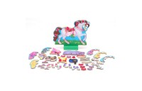 Discounted Melissa & Doug My Horse Clover Wooden Doll and Stand With Magnetic Dress-Up Accessories (60 pc