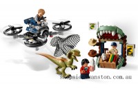 Genuine LEGO Jurassic World™ Dilophosaurus on the Loose