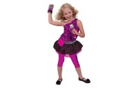 Discounted Melissa & Doug Rock Star Role Play Costume Set (4pc) - Includes Zebra-Print Dress, Microphone, Women's, Gold/Pink