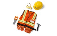 Discounted Melissa & Doug Construction Worker Role Play Costume Dress-Up Set (6pc), Adult Unisex, Size: Large, Gold/Orange/Yellow