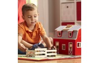 Discounted Melissa & Doug Fold and Go Wooden Barn Play Set - 10pc