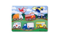 Discounted Melissa & Doug Wooden Peg Puzzles Set - Alphabet, Numbers, and Vehicles 44pc