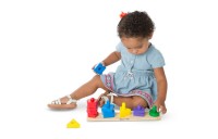 Best Melissa & Doug Classic Wooden Toy Bundle - Pound-A-Peg, Stack and Sort Board