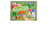 Limited Sale Melissa & Doug Slice and Toss Salad Play Food Set - 52pc Wooden and Felt