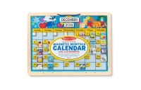 Limited Sale Melissa & Doug Monthly Magnetic Calendar With 133 Magnets and 2 Fabric-Hinged Dry-Erase Boards