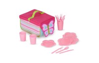 Limited Sale Melissa & Doug Sunny Patch Cutie Pie Butterfly Picnic Set With Basket, Plates, and Utensils