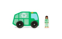 Limited Sale Melissa & Doug Community Vehicles Play Set - Classic Wooden Toy With 4 Vehicles and 4 Play Figures