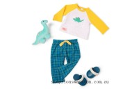 Outlet Sale Our Generation Boy Deluxe PJ Dino Outfit