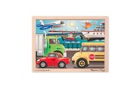 Limited Sale Melissa & Doug Wooden Jigsaw Puzzles Set: Vehicles, Pets, Construction, and Farm 4 puzzles 48pc