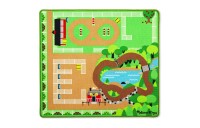 Limited Sale Melissa & Doug Round the Ranch Horse Activity Rug (39 x 36 inches) With 4 Play Horses and Folding Fence