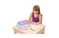 Limited Sale Melissa & Doug Princess Design Activity Kit - 9 Double-Sided Plates, 4 Colored Pencils, Rubbing Crayon