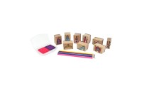 Limited Sale Melissa & Doug Wooden Stamps, Set of 2 - Princess and Friendship, With 18 Stamps, 10 Colored Pencils, and 2 Stamp Pads