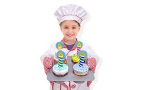 Limited Sale Melissa & Doug Bake and Decorate Wooden Cupcake Play Food Set