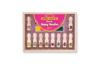 Limited Sale Melissa & Doug Deluxe Happy Handle Stamp Set With 10 Stamps, 5 Colored Pencils, and 6-Color Washable Ink Pad