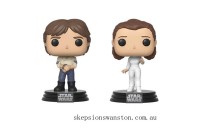 Limited Only Star Wars Empire Strikes Back Han and Leia Funko Pop! Vinyl 2-Pack