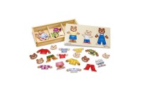 Sale Melissa & Doug Mix 'n Match Wooden Bear Family Dress-Up Puzzle With Storage Case (45pc)