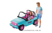 Outlet Sale Barbie Jeep with 2 Dolls