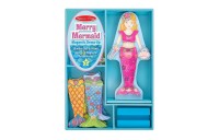 Sale Melissa & Doug Merry Mermaid Wooden Dress-Up Doll and Stand - 35 Magnetic Accessories