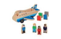 Sale Melissa & Doug Wooden Airplane Play Set With 4 Play Figures and 4 Suitcases