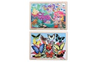 Limited Sale Melissa & Doug Wooden Jigsaw Puzzle Set - Mermaids and Butterflies 96pc