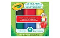 Outlet Sale Crayola Acrylic Paint Primary Colours