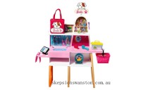 Genuine Barbie Doll and Pet Boutique Playset with Pets and Accessories