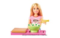 Clearance Sale Barbie Noodle Maker Bar Playset with Doll
