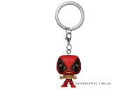 Genuine Marvel Luchadores Deadpool Pop! Keychain