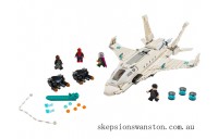 Genuine LEGO Marvel Stark Jet and the Drone Attack