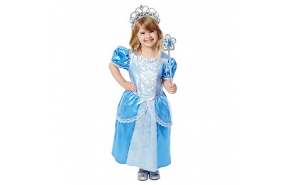 Sale Melissa & Doug Royal Princess Role Play Costume Set (3pc) - Blue Gown, Tiara, Wand, Women's, Size: Small