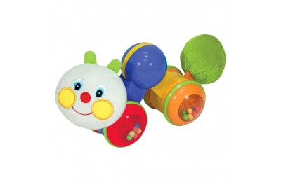 Outlet Melissa & Doug K's Kids Press and Go Inchworm Baby Toy - Rattles, Clicks, and Self Propels