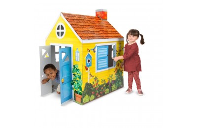 Outlet Melissa & Doug Country Cottage Indoor Corrugate Playhouse (Over 4' Tall)