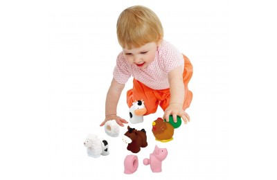 Outlet Melissa & Doug Pop Blocs Farm Animals Educational Baby Toy - 10 Linkablepc